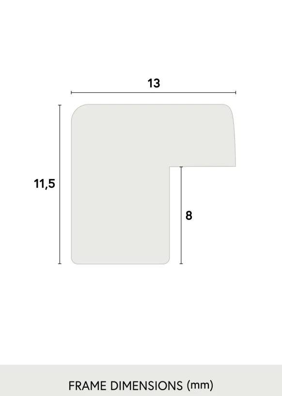 Ram Edsbyn Silver - Valfri Storlek (Akrylglas)
