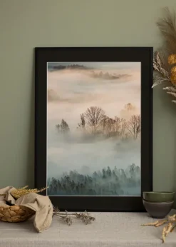 Ram Edsbyn Svart 28x35 cm - Passepartout Svart 20x25 cm