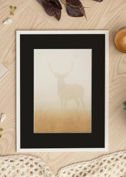 Ram Edsbyn Vit 15x20 cm - Passepartout Svart 4x6 inches