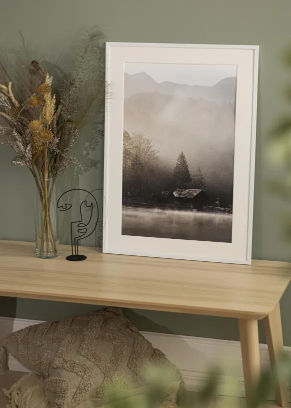 Ram Edsbyn Warm White 35x50 cm - Passepartout Vit 25x35 cm