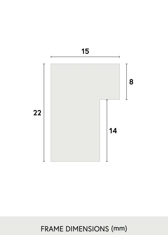 Ram Exklusiv Glas Vit 12x12 cm