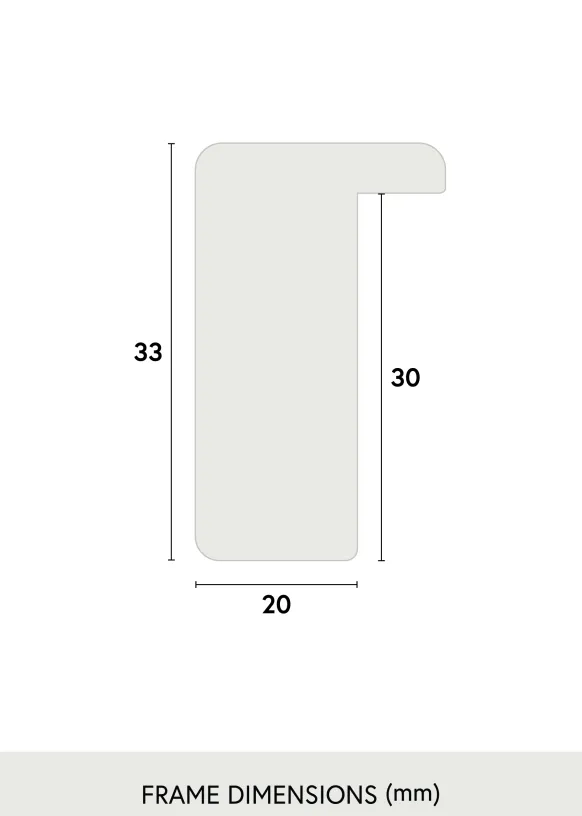 Ram Falun Guld 50x70 cm