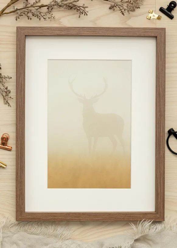 Ram Fiorito Mörk Ek 21x29,7 cm (A4)