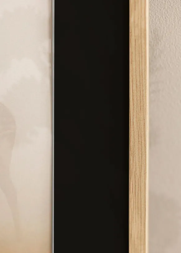 Ram Galant Ek 45x60 cm - Passepartout Svart 30x45 cm