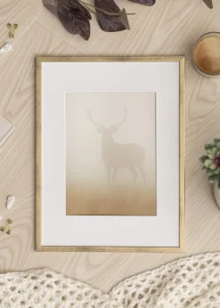 Ram Galant Guld 40x50 cm - Passepartout Vit 12x16 inches
