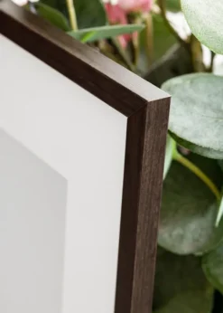 Ram Galant Valnöt 30x40 cm - Dubbel Passepartout Vit 20x30 cm