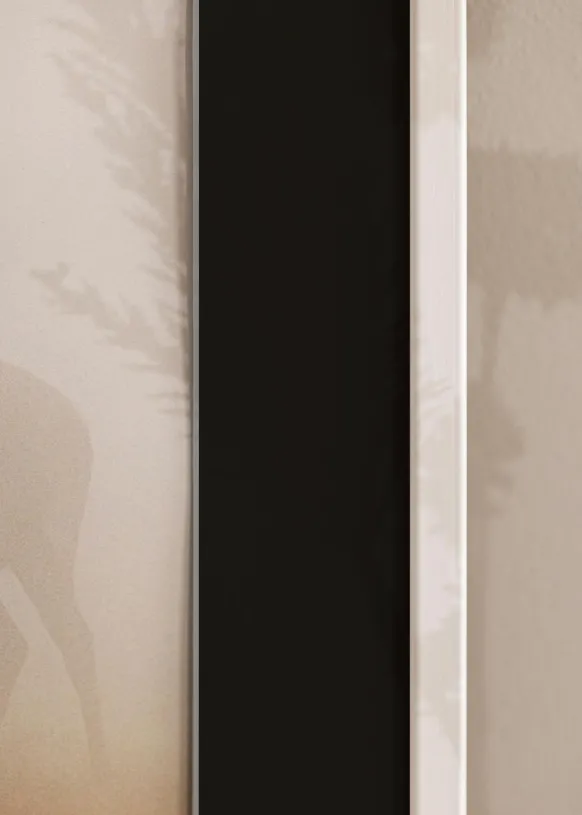 Ram Galant Vit 20x30 cm - Passepartout Svart 15x22 cm