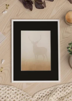 Ram Galant Vit 20x30 cm - Passepartout Svart 15x22 cm