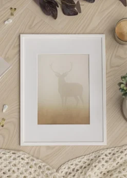 Ram Galant Vit 50x60 cm - Passepartout Vit 35x45 cm