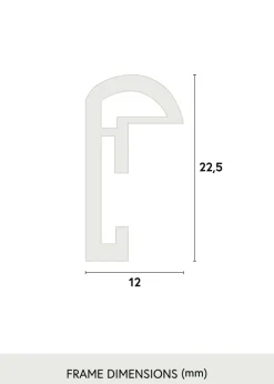 Ram Galeria Glas Silver 50x100 cm