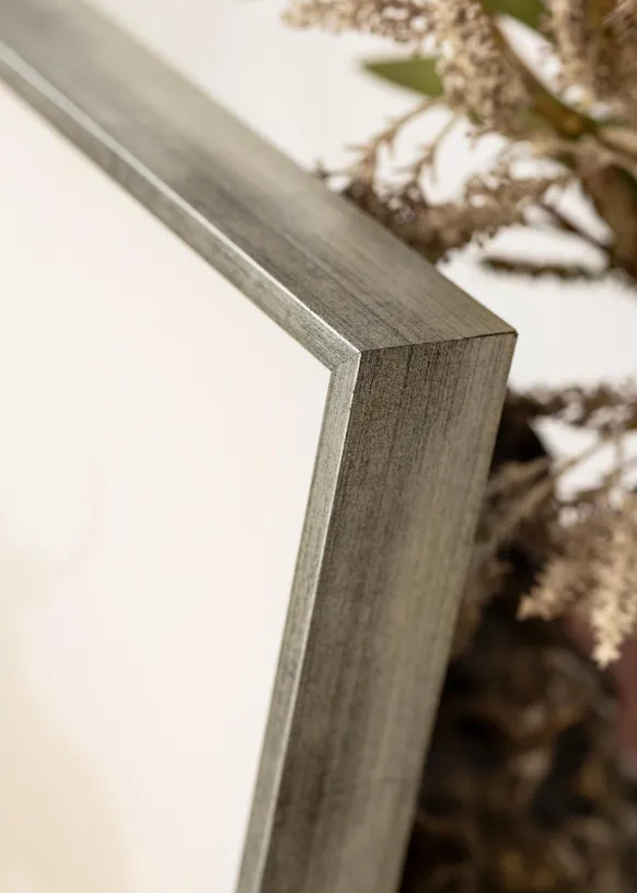 Ram Geb Canvasram Silver/Svart - Valfri Storlek