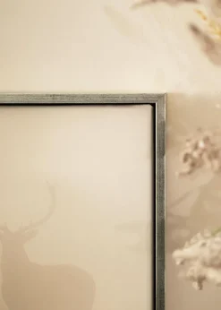 Ram Geb Canvasram Silver/Svart - Valfri Storlek