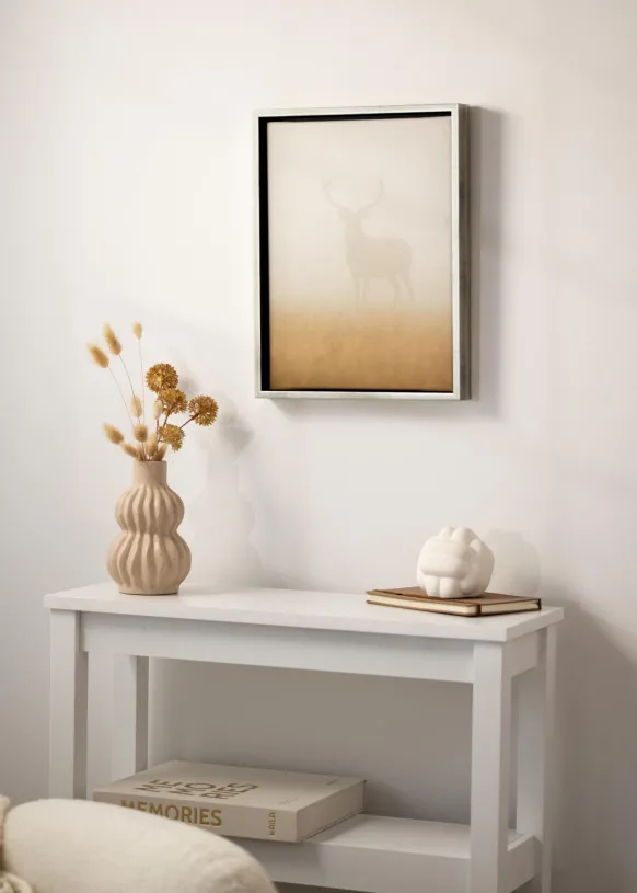 Ram Geb Canvasram Silver/Svart - Valfri Storlek