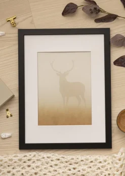Ram Glas Black Wood 35x50 cm
