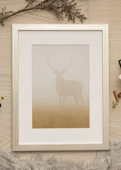 Ram Glas Silver Wood 55x70 cm