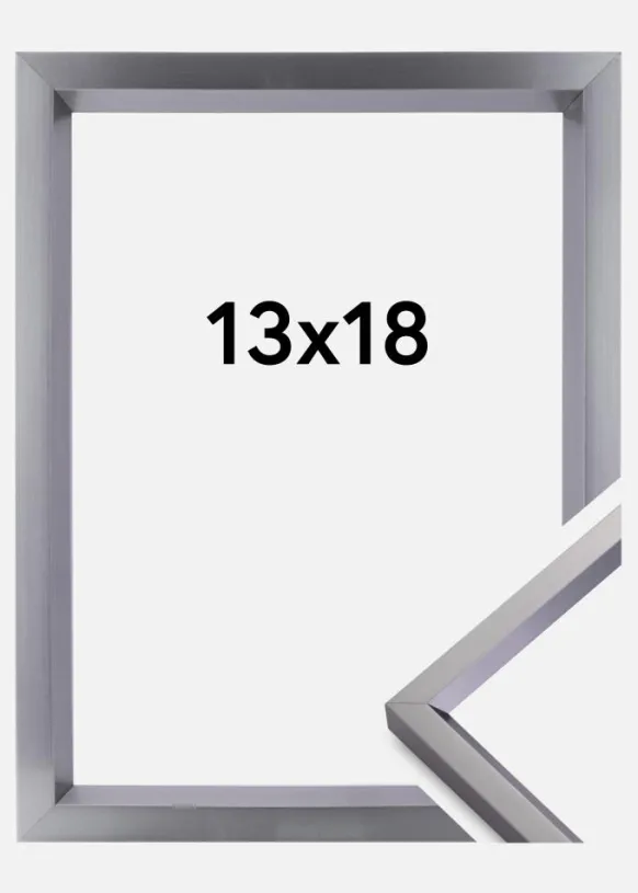 Ram Glas Steel Style Glas Stål 13x18 cm