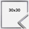Ram Glas Steel Style Glas Stål 30x30 cm