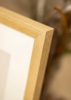 Ram Hermes Natural Oak 40x40 cm - Dubbel Passepartout Vit 30x30 cm