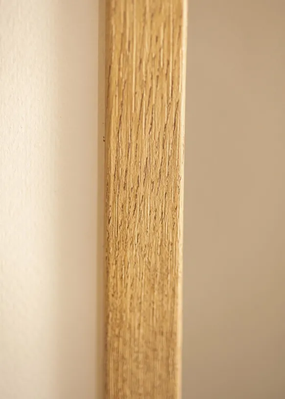 Ram Hermes Naturlig Ek 40x40 cm - Passepartout Vit 29x29 cm