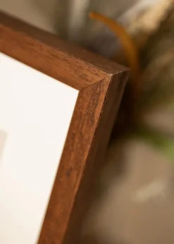 Ram Hermes Teak 70x70 cm - Passepartout Vit 61x61 cm