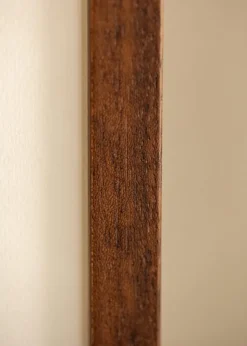 Ram Hermes Teak 60x80 cm - Passepartout Vit 52x72 cm