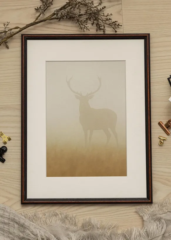 Ram Horndal Glas Valnöt 50x60 cm
