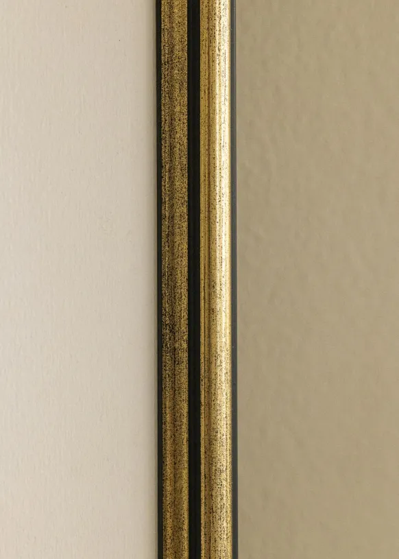 Ram Horndal Guld 30x40 cm - Passepartout Vit 21x29,7 cm (A4)