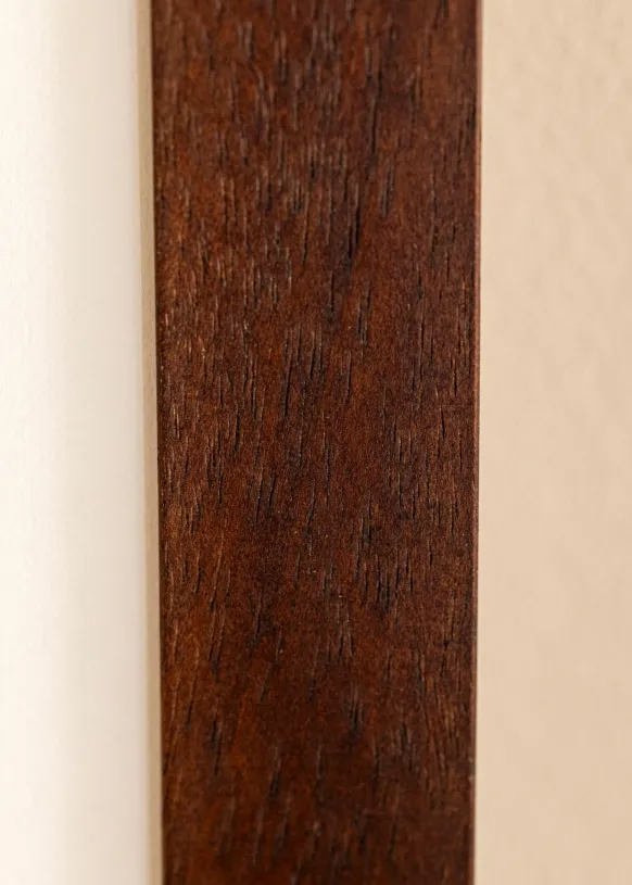 Ram Juno Teak 40x50 cm - Passepartout Vit 28x38 cm