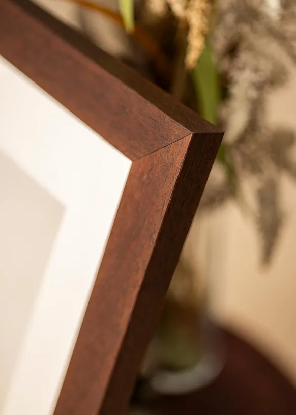 Ram Juno Teak 60x80 cm - Passepartout Vit 20x27 inches