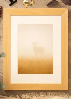 Ram Juno Trä 40x50 cm - Passepartout Vit 28x38 cm