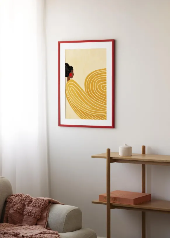 Ram Kent Röd 60x80 cm