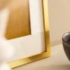 Ram Minerva Guld 30x30 cm - Passepartout Vit 8x8 inches