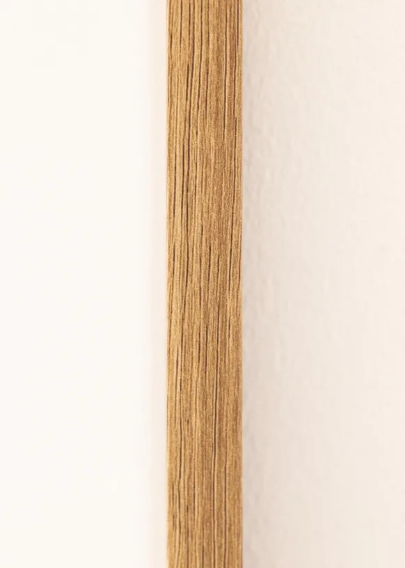 Ram Modern Teak 60x80 cm - Passepartout Vit 50x69 cm