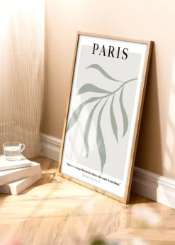 Ram Modern Teak 40x50 cm - Passepartout Vit 30x40 cm