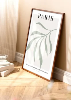 Ram Modern Varm Brun 40x50 cm - Passepartout Vit 27x35 cm