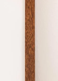 Ram Modern Warm Brown 30x40 cm - Dubbel Passepartout Vit 21x29,7 cm (A4)