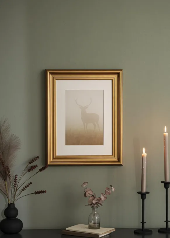 Ram Mora Premium Glas Guld 40x50 cm