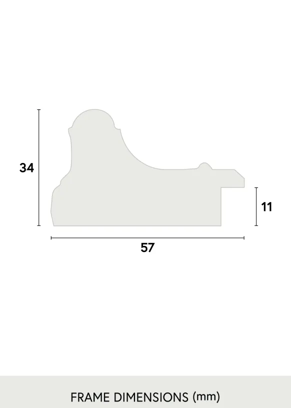 Ram Mora Premium Glas Svart 40x60 cm