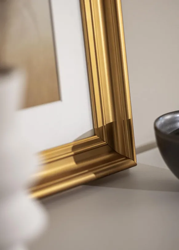 Ram Mora Premium Guld - Valfri Storlek (Akrylglas)