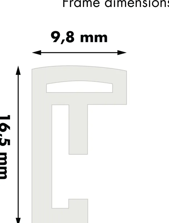 Ram New Lifestyle Glas Vit 50x70 cm