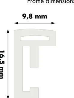 Ram New Lifestyle Glas Vit 60x80 cm