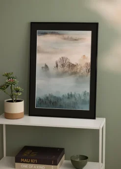Ram New Lifestyle Matt Svart 40x50 cm - Passepartout Svart 12x16 inches