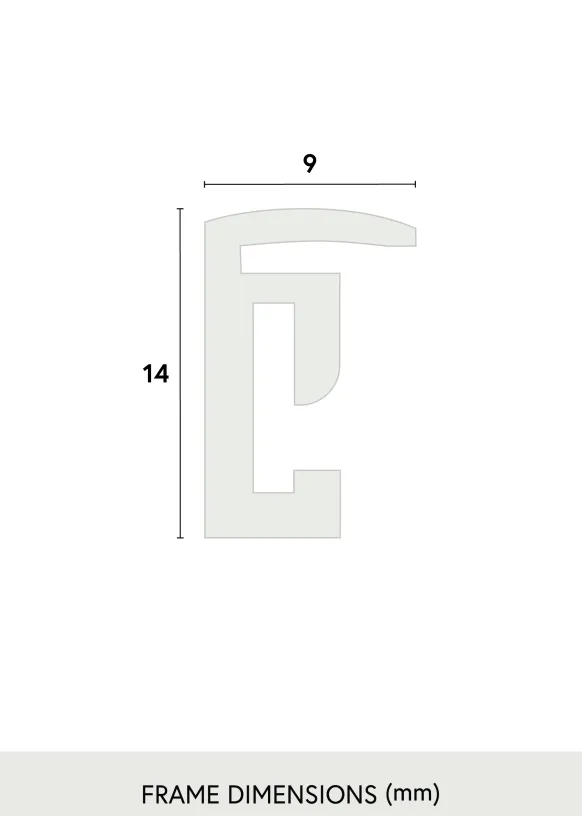 Ram New Lifestyle Matt Svart 30x30 cm