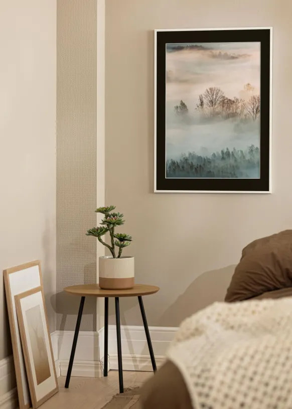 Ram New Lifestyle Vit 60x90 cm - Passepartout Svart 50x75 cm
