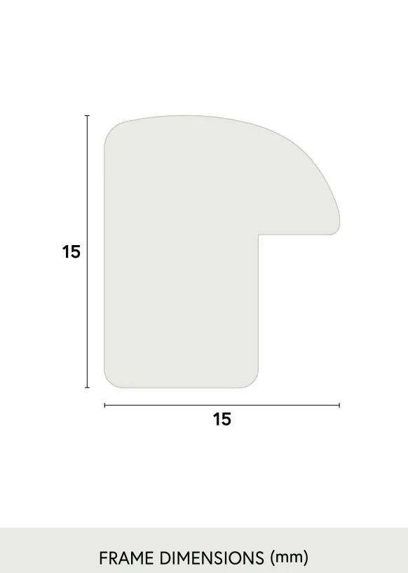 Ram Newline Glas Vit 12x12 cm