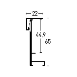 Ram Nielsen Frame Box Ii Glas Silver 70x90 cm