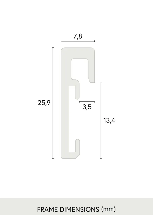 Ram Nielsen Premium Antireflex Blank Svart 40x50 cm