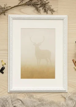 Ram Nostalgia Glas Vit 30x40 cm