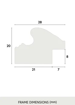 Ram Nostalgia Glas Vit 10x15 cm
