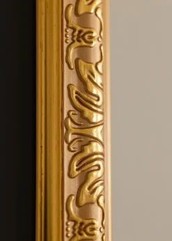 Ram Nostalgia Guld 30x50 cm - Passepartout Svart 18x35 cm